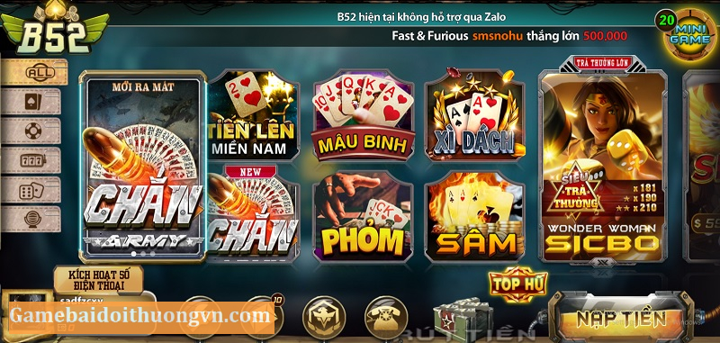 Cổng game bài đổi thưởng uy tín B52 Club