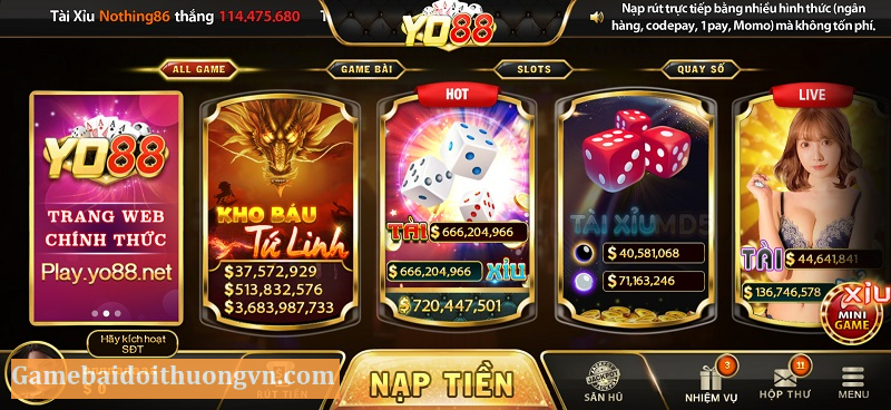 Cổng game Yo88 đã được cấp phép hoạt động hợp pháp trên thị trường quốc tế