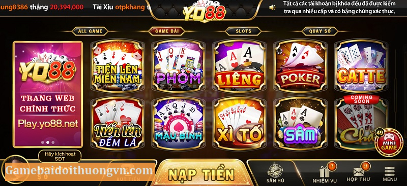 Giao diện của cổng game được đầu tư rất tỉ mỉ về cả phần nghe lẫn phần nhìn