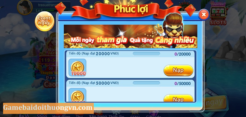 Nhiều khuyến mãi hấp dẫn với mức tiền vàng thực hẫu hĩnh