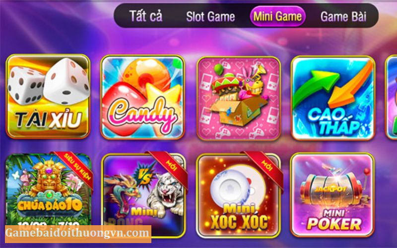 Nhiều sảnh game cho người chơi tha hồ lựa chọn