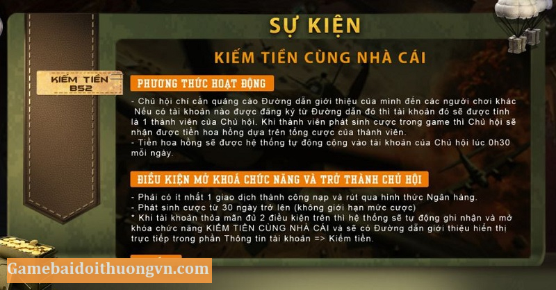 Sự kiện mời bạn nhận hoa hồng tại cổng game bài đổi thưởng