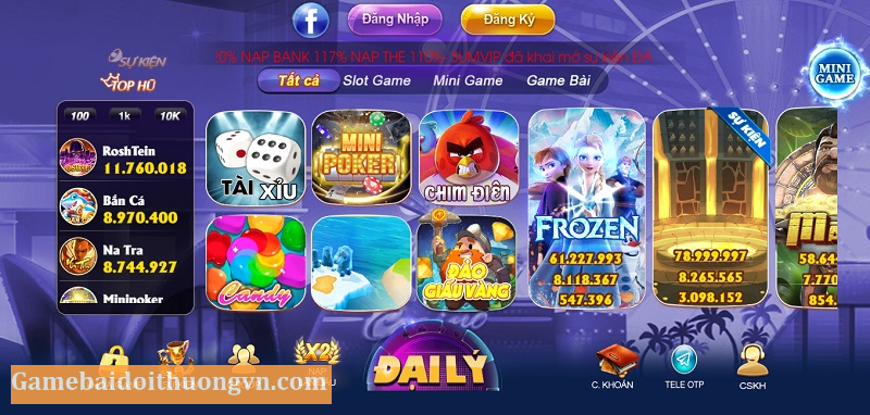 Chuyên mục game đang được quan tâm tại cổng game bài Sumvip