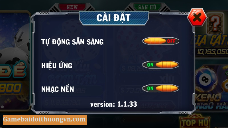 Trải nghiệm game mượt mà với đầy đủ các tiện ích