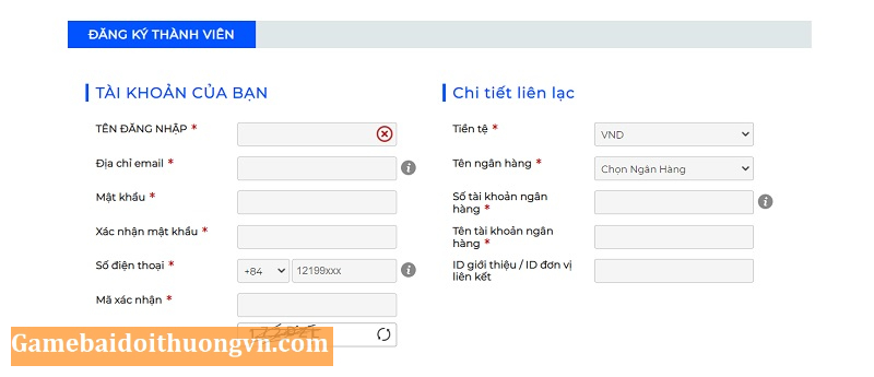 Các bước đăng ký tài khoản đơn giản tại nhà cái trực tuyến 