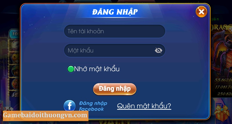 Đăng nhập và đăng ký tài khoản tại cổng game bài nhanh chóng 