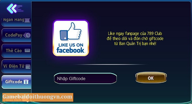 Chương trình mưa Gift Code được phát miễn phí trên fanpage