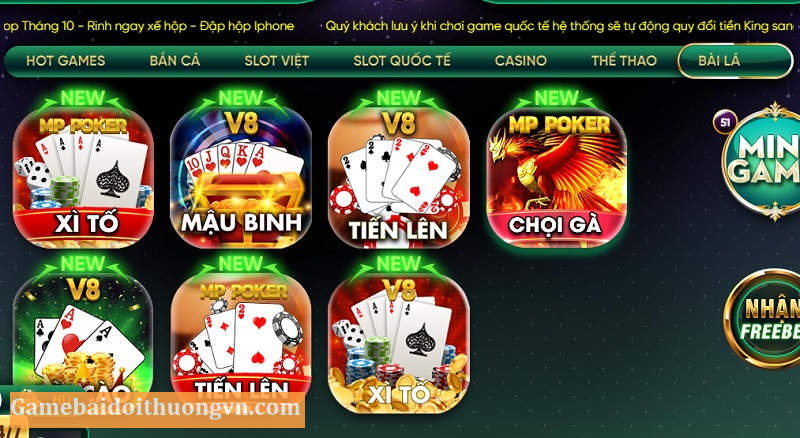 Nơi hội tụ những đầu game đánh bài hot nhất mọi thời đại