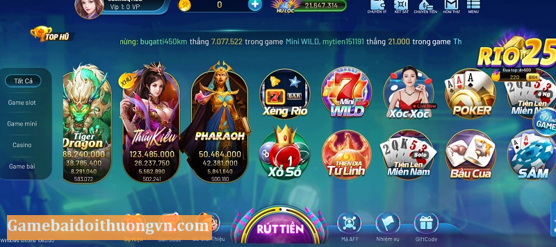 Kho tàng game đầy hấp dẫn tại sân chơi đổi thưởng uy tín