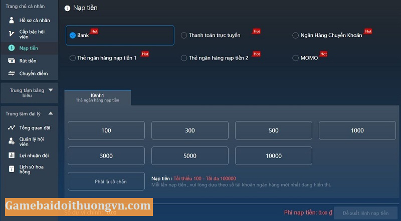 Tuân thủ đúng quy định của nhà cái online để nạp tiền thuận lợi