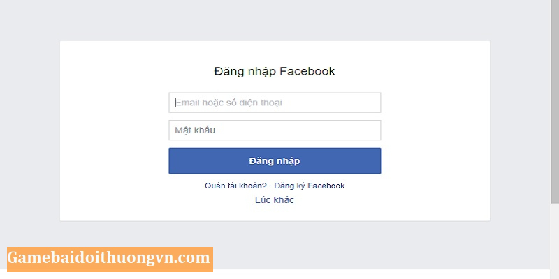 Đăng nhập vào Facebook trước nếu muốn liên kết tài khoản nhé