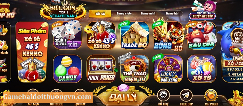 Giao diện chơi game vô cùng thu hút và hấp dẫn người chơi