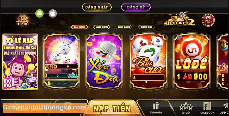 Giao diện game với bố cục hợp lý và đồ họa cực kỳ chất lượng