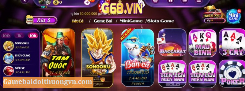 Game đánh bài vô cùng thú vị và được ưa chuộng rất lớn tại Việt Nam