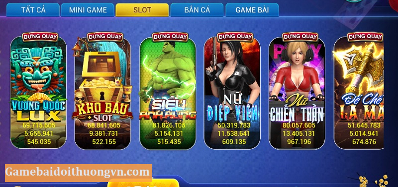 Kho game của cổng game bài Lux666 Club rất đặc sắc