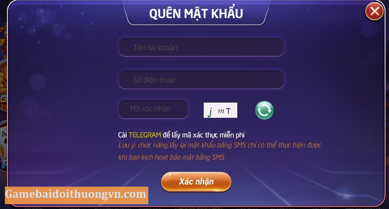 Lấy lại mật khẩu đã quên tại cổng game bài 99Vin Club dễ dàng