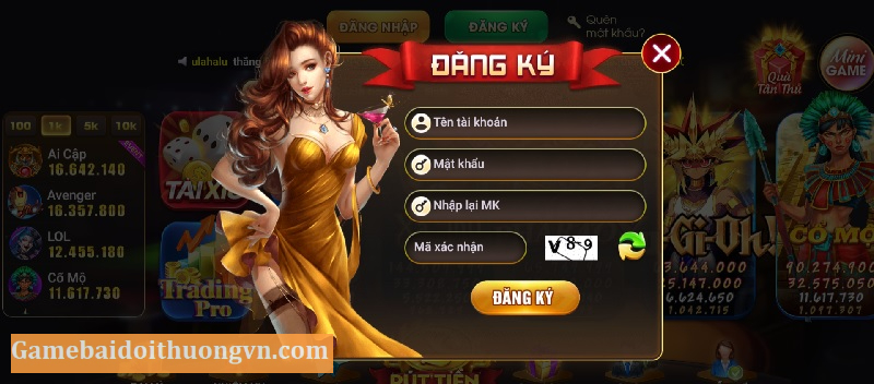 Đăng ký tài khoản nhanh chóng tại cổng game nhận thưởng