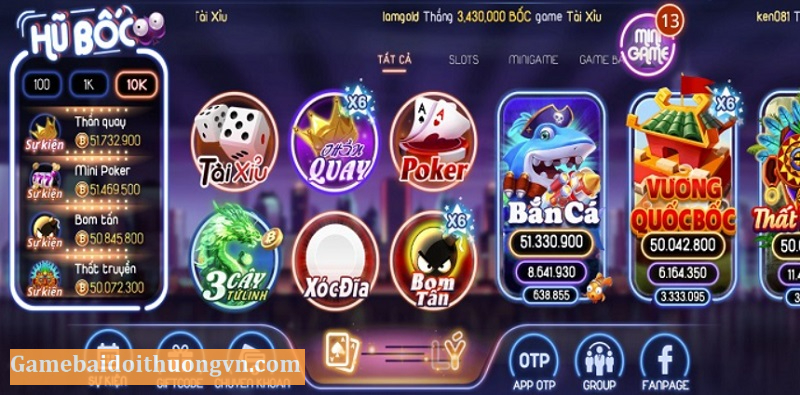 Kho game đổi thưởng cực chất nhiều lựa chọn