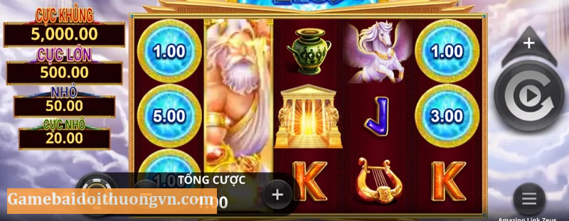 Thần Zeus quyền năng - Game nổ hũ ăn tiền